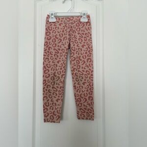 Old Navy Kids Leopard Print Leggings - Brown and Pink
